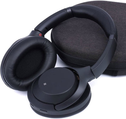 Earpads for Sony WH-1000XM3 Over-Ear Headphones, Softer Protein Leather, Noise Isolation Memory Foam, Added Thickness (Black)