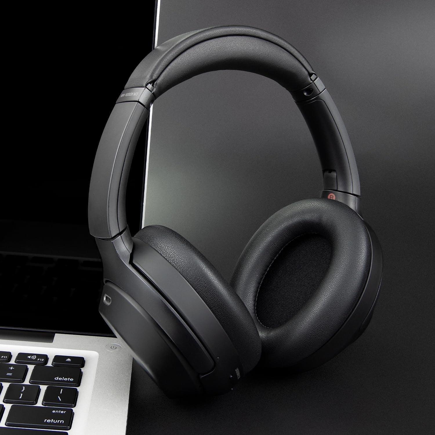 Earpads for Sony WH-1000XM3 Over-Ear Headphones, Softer Protein Leather, Noise Isolation Memory Foam, Added Thickness (Black)