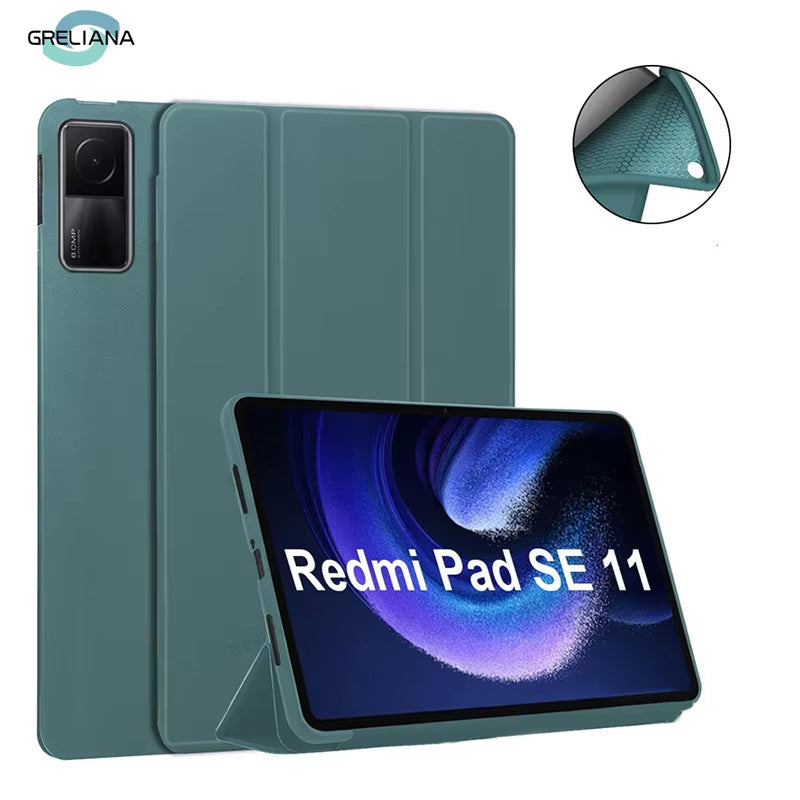 For Redmi Pad 2 9.7 Pro 12.1 SE 11 10.6 8.7 Case  Pad 5 6 7 8 Pro 11 11.2 K Pad Auto Wake up Sleep Cover Support Charging